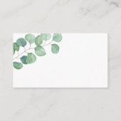 Carte D'accompagnement Eucalyptus vert - Devinez combien de bonbons jeu (Dos)