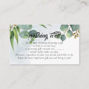 Carte D'accompagnement Eucalyptus veut bien pour boîtier Mariage 