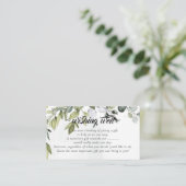 Carte D'accompagnement Eucalyptus veut bien pour le Mariage (Debout devant)
