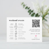 Carte D'accompagnement Événements de week-end sur la skyline de Chicago (Debout devant)