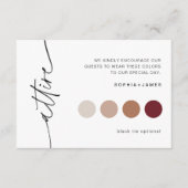 Carte D'accompagnement EVERLEIGH Mariage à la fête nuptiale (Devant)