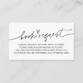 Carte D'accompagnement EVERLEIGH Minimalist Baby Book Demande Insertion (Devant)