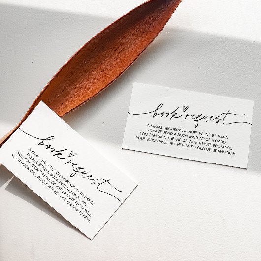 Carte D'accompagnement EVERLEIGH Minimalist Baby Book Demande Insertion