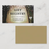 Carte D'accompagnement Evermore | Registre cadeau de la douche forestière (Devant / Derrière)