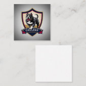 Carte D'accompagnement Exécution du logo PitBull College (Devant / Derrière)