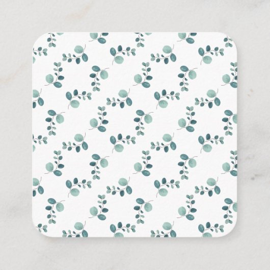 Carte D'accompagnement Exemple calligraphie forêt vibe code QR RSVP (Dos)