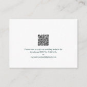 Carte D'accompagnement Exemple de code QR violet RSVP (Dos)