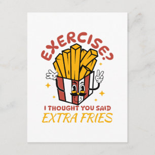 Carte D'accompagnement Exercice Je Pensais Que Vous Avez Dit Des Fries Su