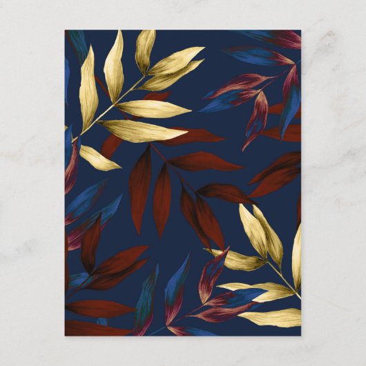 Carte D'accompagnement Exotic Forest Mariage Détails sur l'invité (Dos)