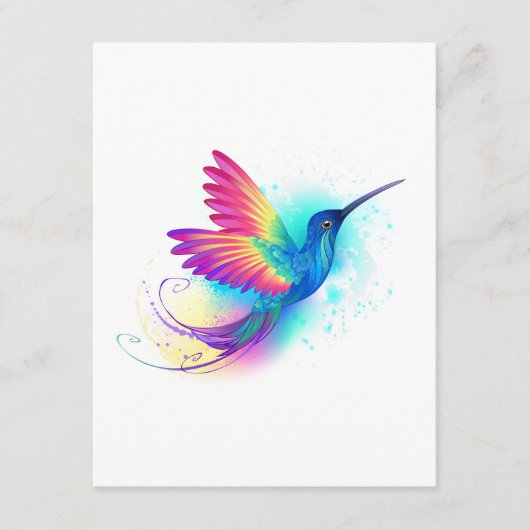 Carte D'accompagnement Exotic Rainbow Hummingbird (Devant)