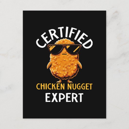 Carte D'accompagnement Expert certifié en nugget de poulet (Devant)