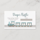 Carte D'accompagnement Express bébé train garçon Baby shower de couches R (Devant)