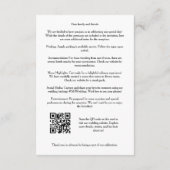 Carte D'accompagnement Exquisite Modern Golden Abstract Geometric Shape (Dos)