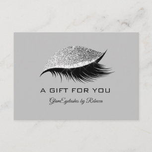 Carte D'accompagnement Eyelashes Beauté Parties scintillant maquillage ce