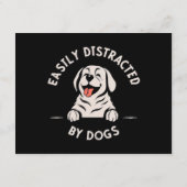 Carte D'accompagnement Facilement distrait par les chiens (Dos)