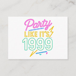 Carte D'accompagnement Faire la fête comme si c'était 1999®™ – Tension né