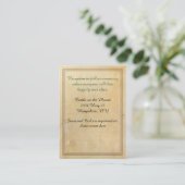 Carte D'accompagnement Fairy Tale Antique Look Informations Mariages (Debout devant)