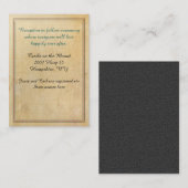 Carte D'accompagnement Fairy Tale Antique Look Informations Mariages (Devant / Derrière)