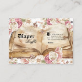 Carte D'accompagnement Fairytale Baby Shower Diaper Raffle (Devant)