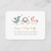 Carte D'accompagnement Fairytale Princess Diaper / Wipes Raffle Card (Devant)