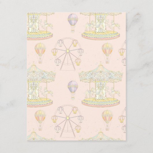 Carte D'accompagnement Fairytale Vintage Amusement Park (Dos)