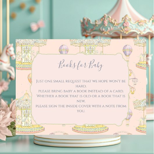 Carte D'accompagnement Fairytale Vintage Amusement Park