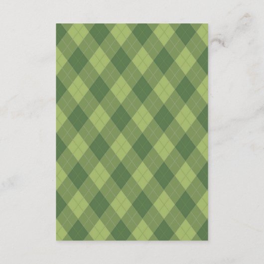 Carte D'accompagnement Faisons par Tee Golf Jacquard Motif Anniversaire (Dos)