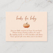 Carte D'accompagnement Fall A Posé Un Petit Livres Citrouilles Pour Baby (Devant)
