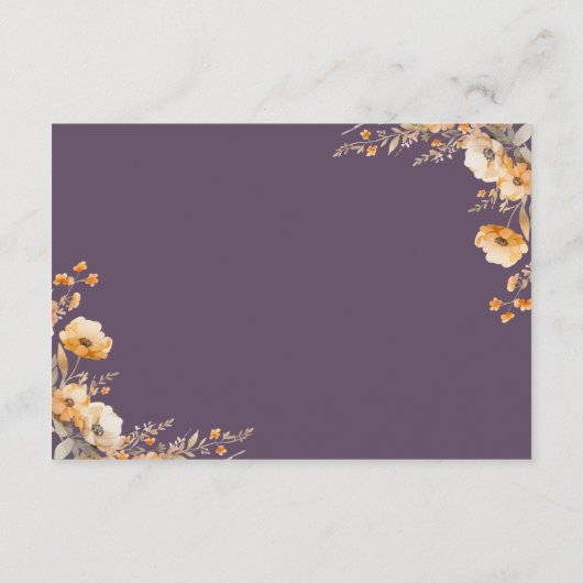 Carte D'accompagnement Fall Fleur sauvage Crest Dusty Purple Détails du M (Dos)