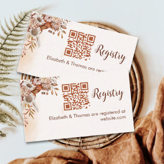 Carte D'accompagnement Fall in Love Fall Bridal Shower