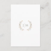 Carte D'accompagnement Fall Meadow Pastel Flower Wedding Details Cards (Dos)