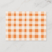 Carte D'accompagnement Fall Pumpkin Stroller Floral Baby Shower Detail (Dos)
