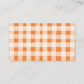 Carte D'accompagnement Fall Pumpkin Stroller Floral Baby Shower Registry (Dos)