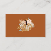 Carte D'accompagnement Fall Rustic Terracotta Recipe For The Bride-to-Be  (Dos)