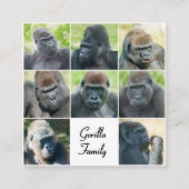 Carte D'accompagnement Famille Gorilla (Devant)