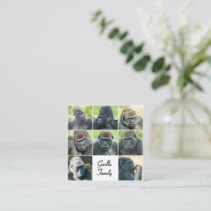 Carte D'accompagnement Famille Gorilla
