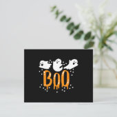 Carte D'accompagnement Fantôme d'Halloween Chou Mignon (Debout devant)