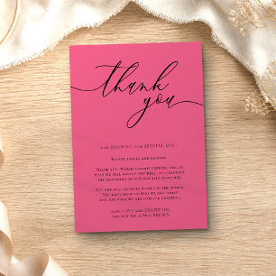 Carte D'accompagnement Fard à joues rose pâle calligraphie photo personna