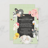 Carte D'accompagnement Farm Animaux Book for Baby Encape Card (Devant / Derrière)