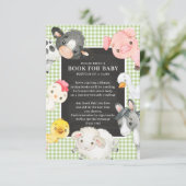 Carte D'accompagnement Farm Animaux Book for Baby Encape Card (Debout devant)