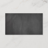 Carte D'accompagnement Farm Chalkboard, police blanche, Détails du Mariag (Dos)