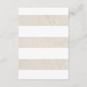 Carte D'accompagnement Farmhouse Chic | Détails de l'invité Mariage (Dos)