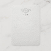 Carte D'accompagnement Faux Embossed Floral Enclosure Card (Dos)