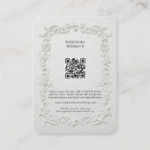 Carte D'accompagnement Faux Embossed Floral Enclosure Card (Devant)