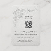 Carte D'accompagnement Faux Embossed Floral Enclosure Card (Devant)