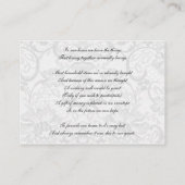 Carte D'accompagnement Faux ruban dentelle violet noir désirant bien cart (Dos)