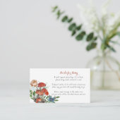 Carte D'accompagnement Fée de la Forêt Enchantée | Demande de livre (Debout devant)