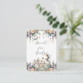 Carte D'accompagnement Fée enchantée Tea Party Livres floraux pour bébé (Debout devant)