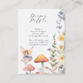 Carte D'accompagnement Fée Fleur sauvage Floral Bébé Fille Déchets Raffle (Devant)
