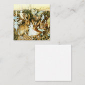 Carte D'accompagnement Fées et lapin (Devant / Derrière)